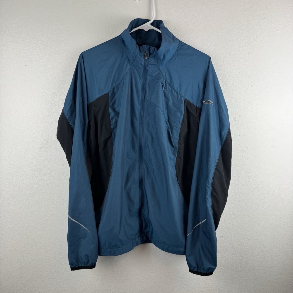 COLUMBIA Omni Shield Advanced Repellancy Titanium Jacket Teal/Black - L